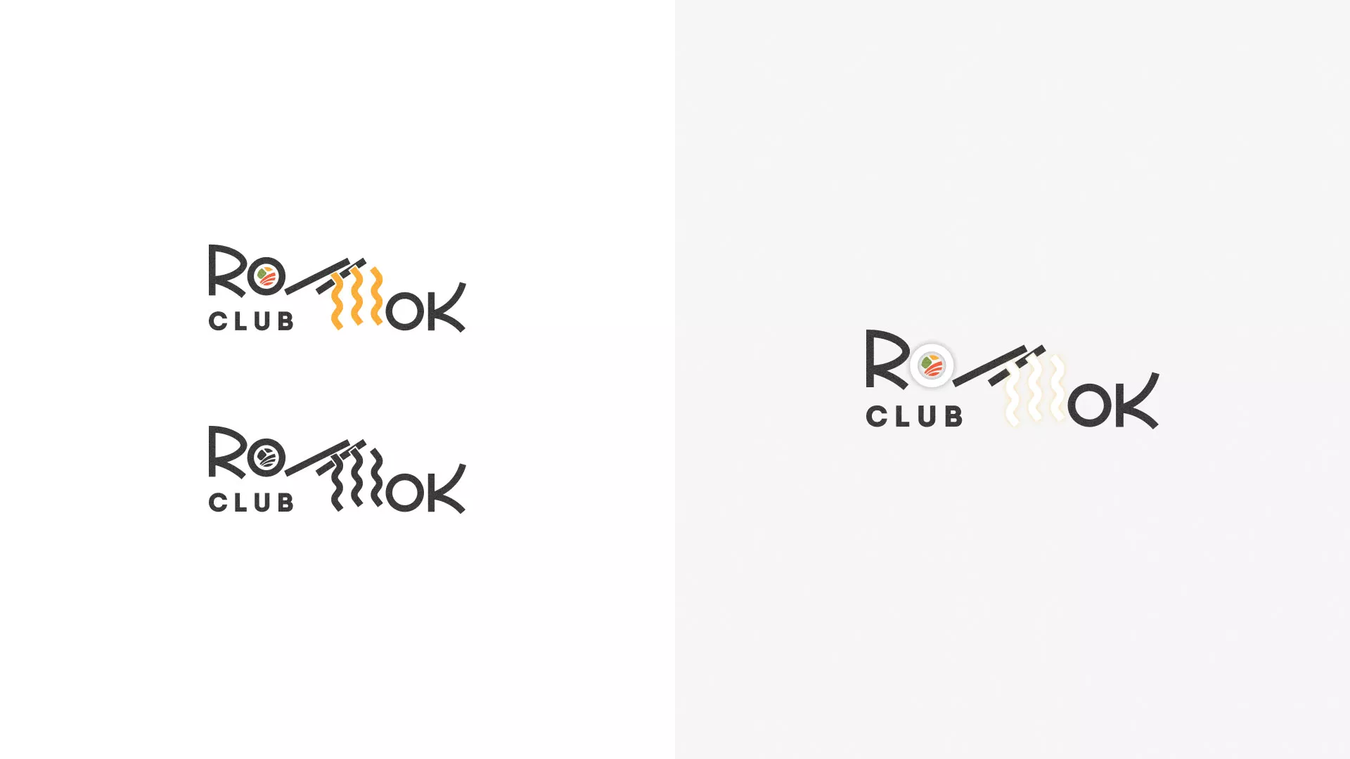 Создание логотипа суши-бара «Roll Wok Club» в Нефтеюганске